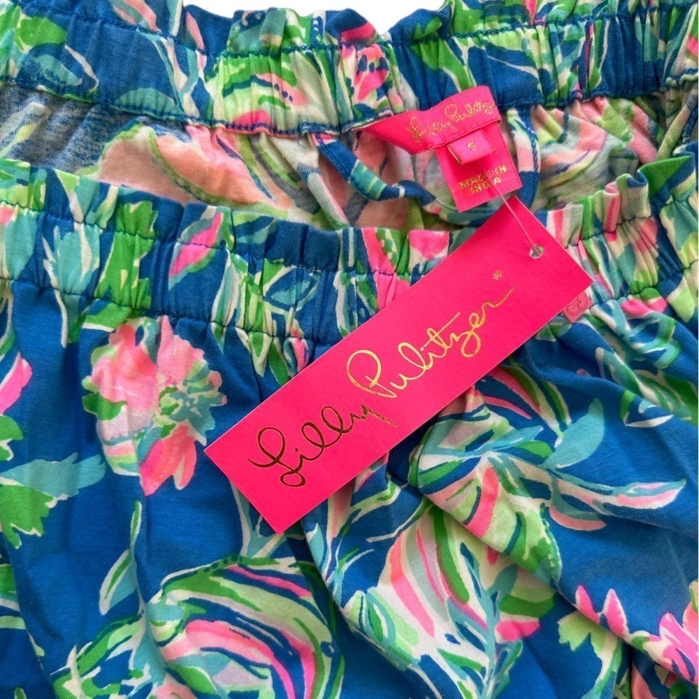 LILLY PULITZER Small Merle Midi dress Blue Flare Fancy Fins - Picture 11 of 15